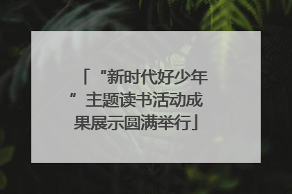 “新时代好少年”主题读书活动成果展示圆满举行